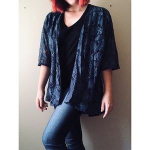 {LuLaRoe} Dusty Blue Lindsay Kimono